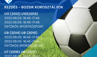 Edzéskezdés- Bozsikos korosztályok